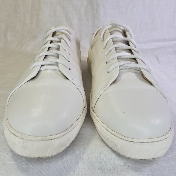 J Jill Tessa Genuine Leather Lightweight Lace Up Sneakers 9 White - Picture 4 of 10